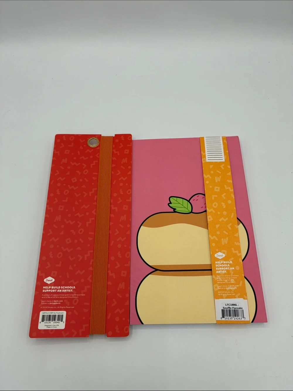 SMOKO x Denik Pink Soufflé Pancake Notebook & Mushroom Pencil Pouch
